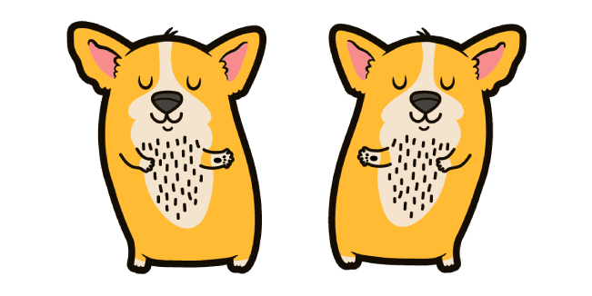 Cute Dancing Corgi Dogcustom cursor pack