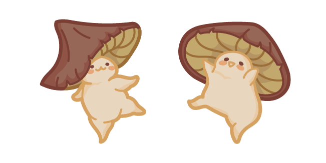 Cute Dancing Mushroomcustom cursor pack