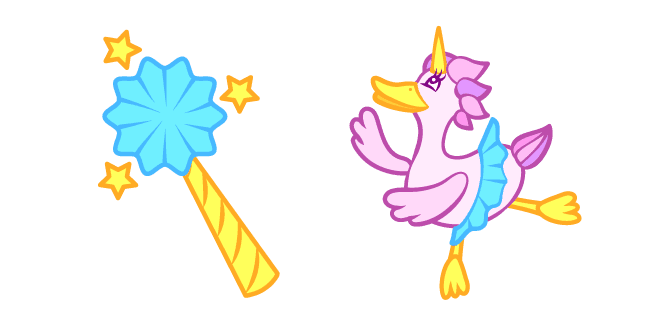 Cute Duck Unicorn Ballerinacustom cursor pack