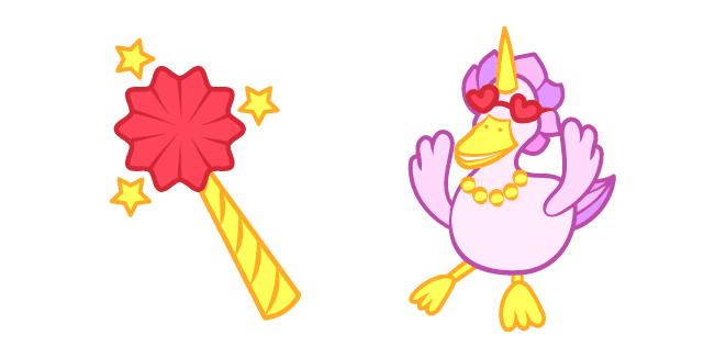 Cute Duck Unicorn Love to Partycustom cursor pack