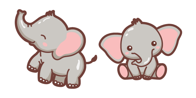 Cute Elephantcustom cursor pack