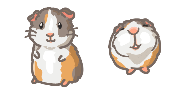 Cute Guinea Pigcustom cursor pack