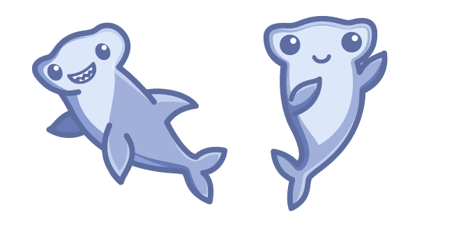 Cute Hammerhead Sharkcustom cursor pack