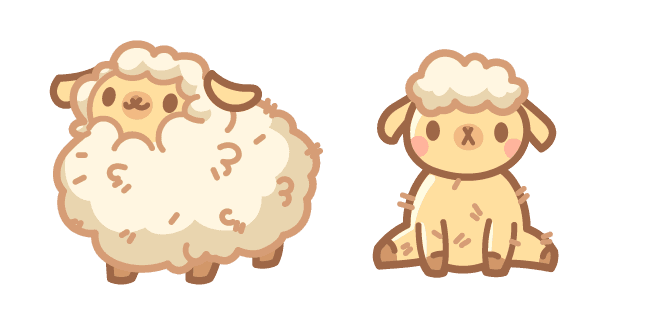 Cute Lambcustom cursor pack