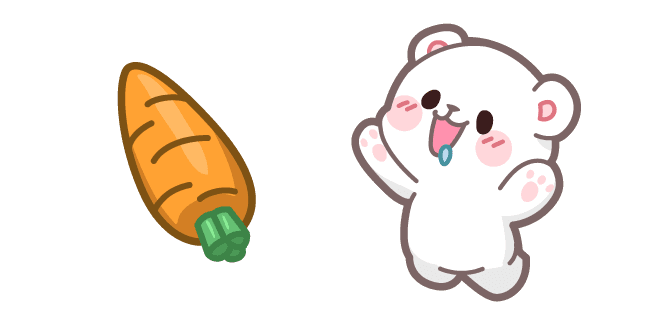 Cute Milk Bear and Carrotcustom cursor pack