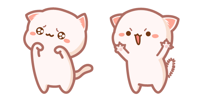 Cute Mochi Mochi Peach Cat Roarcustom cursor pack