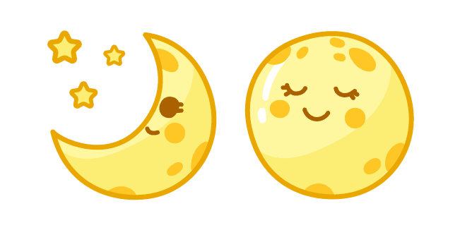 Cute Mooncustom cursor pack