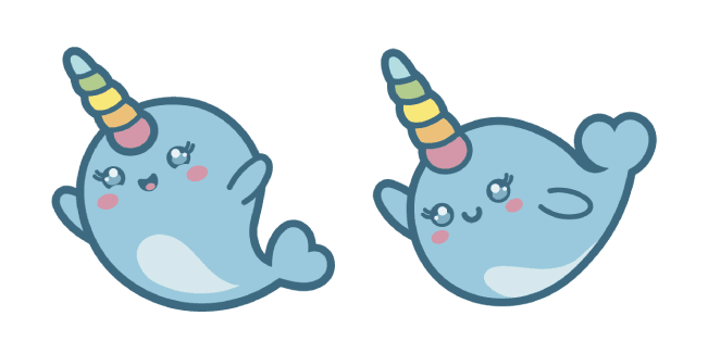 Cute Narwhalcustom cursor pack