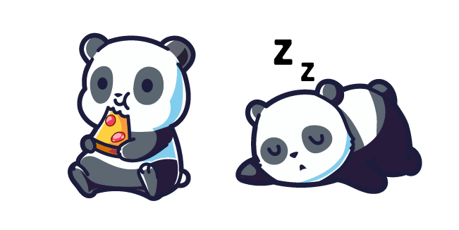 Cute Pandacustom cursor pack