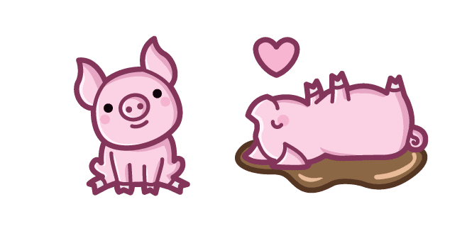 Cute Pigcustom cursor pack