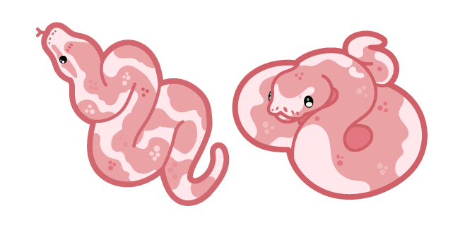 Cute Pink Snakecustom cursor pack