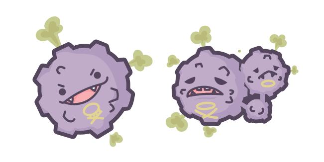 Cute Pokemon Koffing and Weezingcustom cursor pack