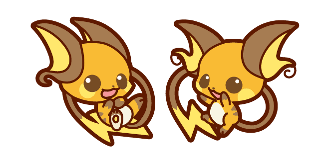 Cute Pokemon Raichucustom cursor pack