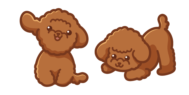 Cute Poodle Dogcustom cursor pack