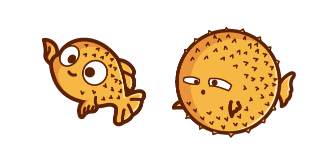 Cute Puffer Fishcustom cursor pack