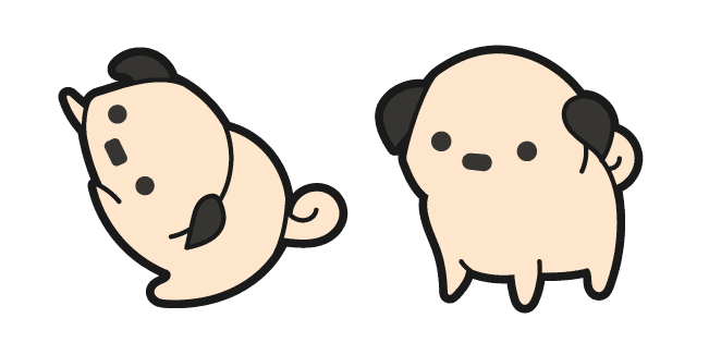 Cute Pugcustom cursor pack