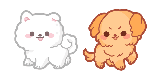 Cute Samoyed Retriever Puppiescustom cursor pack