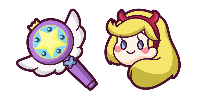 Cute Star vs. the Forces of Evil Star Butterflycustom cursor pack