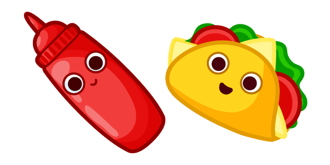 Cute Taco and Saucecustom cursor pack