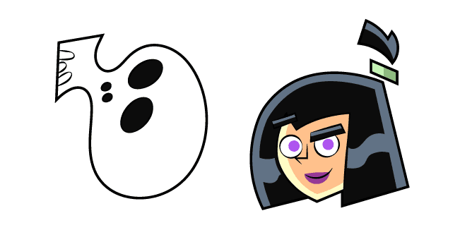 Danny Phantom Sam Manson and Skullcustom cursor pack