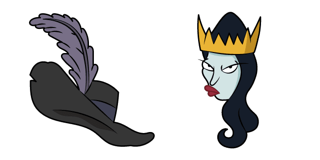 Disenchantment Queen Oona and Pirate Hatcustom cursor pack