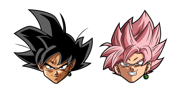 Dragon Ball Goku Black and Super Saiyan Rosécustom cursor pack