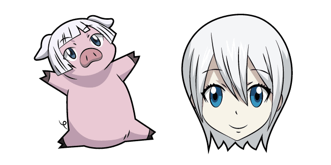 Fairy Tail Lisanna Strauss and Animal Soul Pigcustom cursor pack