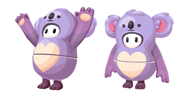 Fall Guys Caring Koala Costumecustom cursor pack