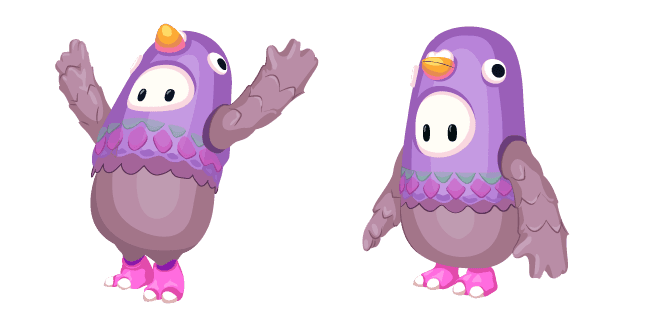 Fall Guys Character in Pigeon Costumecustom cursor pack