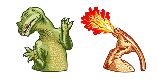 Fire-Breathing Parasaurolophus Memecustom cursor pack