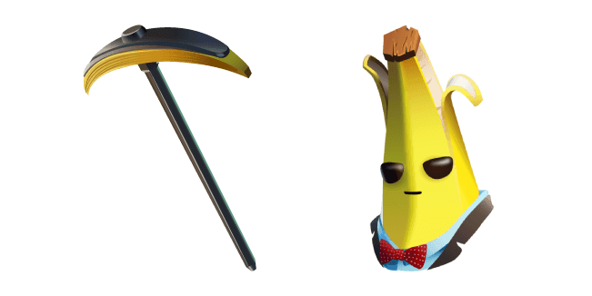 Fortnite Agent Peely Skin Bananaxe Pickaxecustom cursor pack