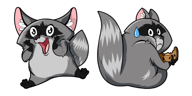 Funny Raccooncustom cursor pack