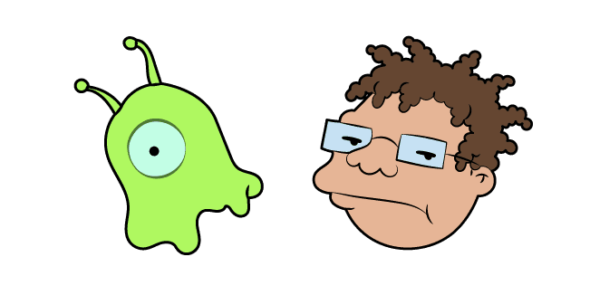 Futurama Hermes Conrad and Brain Slugcustom cursor pack