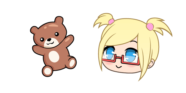 Gacha Life Felicity and Teddy Bearcustom cursor pack