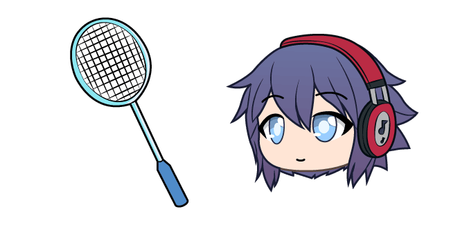 Gacha Life Pat and Badminton Racketcustom cursor pack