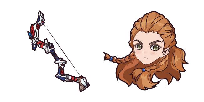 Genshin Impact Aloy and Predator Bowcustom cursor pack