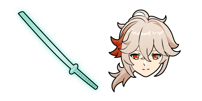 Genshin Impact Kaedehara Kazuha and Kagotsurube Isshincustom cursor pack