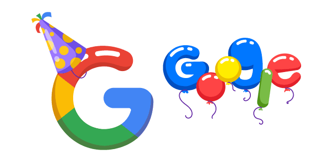 Google Birthdaycustom cursor pack