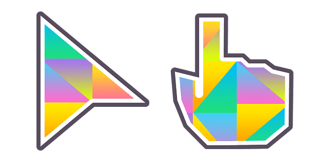 Gradient Trianglescustom cursor pack