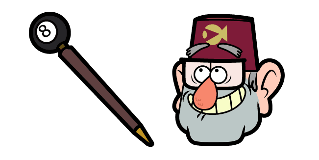 Gravity Falls Grunkle Stan and 8-ball Canecustom cursor pack