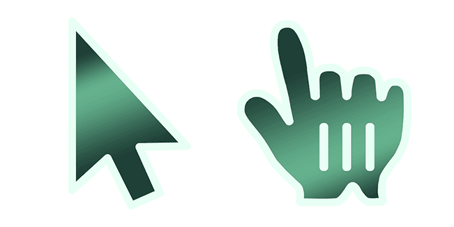 Green Bottle Glass Gradientcustom cursor pack