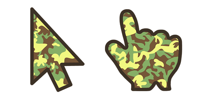 Green Brown Camocustom cursor pack