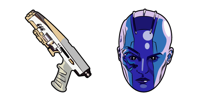 Guardians of the Galaxy Vol. 3 Nebula and Electric Blastercustom cursor pack