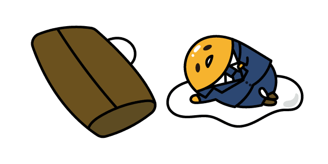 Gudetama After Workcustom cursor pack