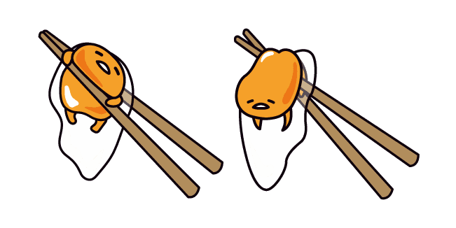 Gudetama and Chopstickscustom cursor pack