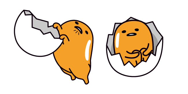 Gudetama and Eggshellcustom cursor pack