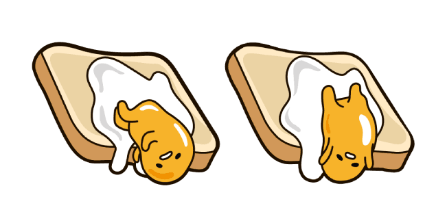 Gudetama on Toastcustom cursor pack