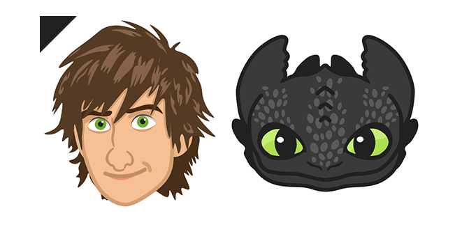 HTTYD Hiccup & Toothlesscustom cursor pack