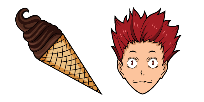 Haikyuu!! Satori Tendo and Chocolate Ice Creamcustom cursor pack