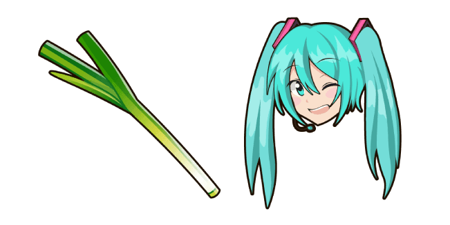 Hatsune Miku and Leekcustom cursor pack